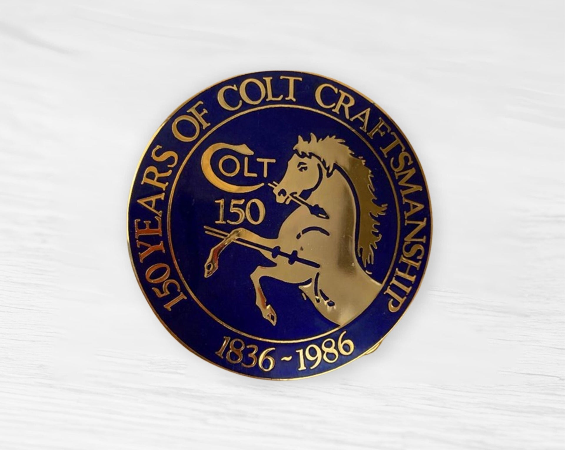 1986 Colt 150th Anniversary Buckle image 0